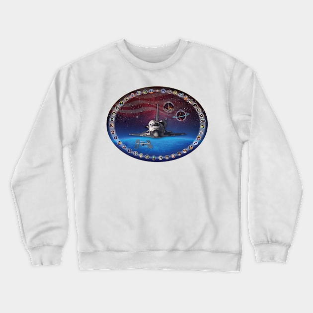 Discovery Commemorative Poster Crewneck Sweatshirt by Spacestuffplus